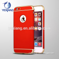 3 in 1 fancy case for iphone 6 back cover hot selling hard PC case